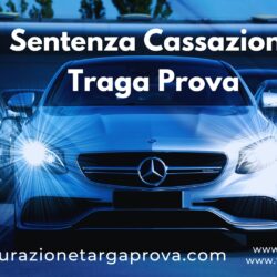 Sentenza Cassazione Targa Prova